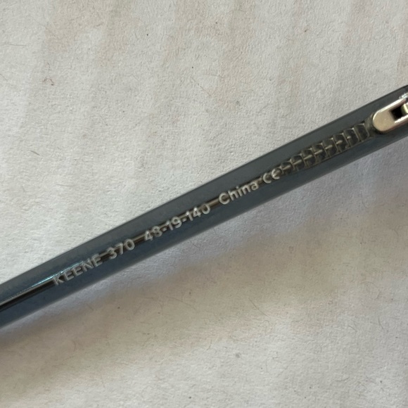 Warby Parker Keene eyeglass glasses frames blue gray 49-19-140 - Picture 5 of 6